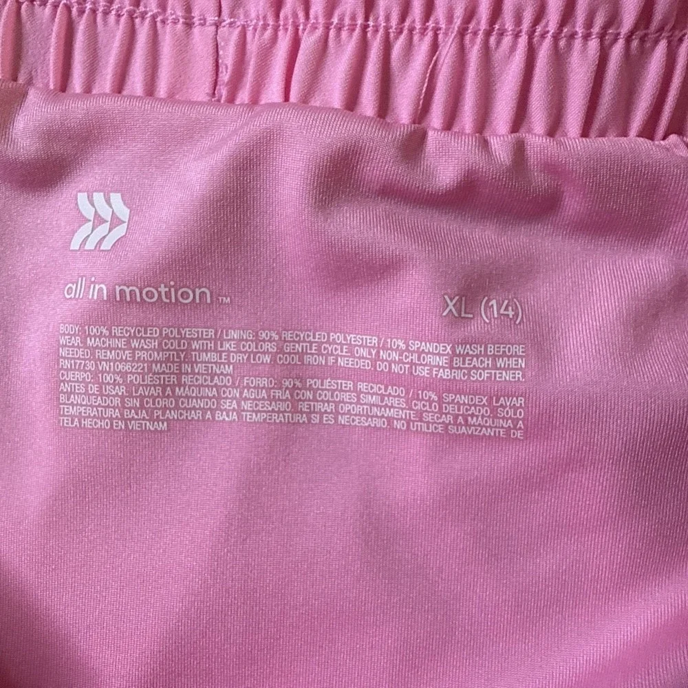 All In Motion Girls Running‎ Athletic Shorts Lined Size XL 14